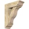 Ekena Millwork Funston Traditional Rough Sawn Bracket w/ Offset Brace, Douglas Fir, 6"W x 16"D x 20"H BKT0604X16X20FST01RDF - alternate 1